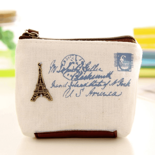 2025 Neue Münzbeutel für Frauen koreanische Version von Männern und Frauen Münzen Brieftasche Retro -Leinwand Brieftasche Reißverschluss Shell Typ kleiner Sackbeutel Coin Wallet Motorradmodell - 1 Stück ohne Spezifikationen