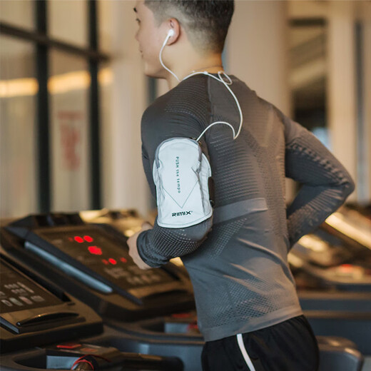 Chuangjingyixuan running mobile phone wrist bag running mobile phone arm bag sports wrist bag outdoor running wear mobile phone arm red