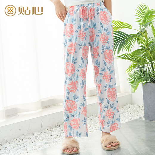 Sorgfältige Damen Pyjama Hosen Home Hosen Frauen Sommer lose lässige Hosen Frauen können zu Hause außerhalb Schnüre tragen 7027 Orchidee xxl