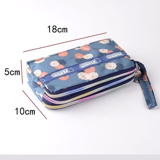 
QUEEN TRIP small floral grocery coin wallet large capacity cloth bag printed wrist bag lightweight small cloth bag clutch bag pattern No. 1