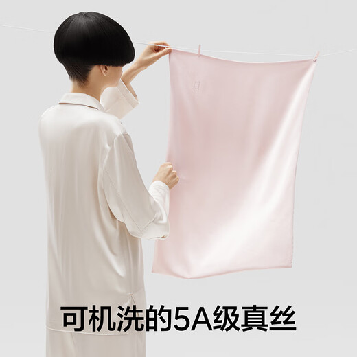 蕉内丝丝701Home纯色真丝枕套可机洗枕套5A桑蚕丝 静谧蓝