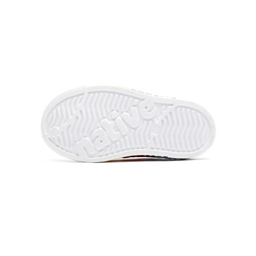 Chaussures de trou indigènes Style parent-enfant Été Nouveau motif arc-en-ciel imprimé pour enfants imperméables Sandales antidérapantes 11100102-9027H 28