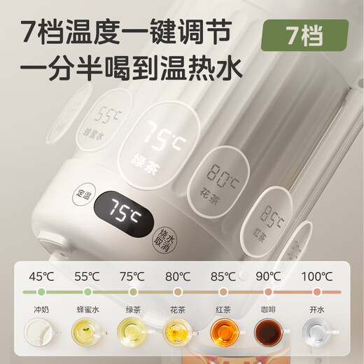 Midea electric kettle portable travel car baby kettle outdoor travel 1.2L wide voltage thermal insulation thermostatic kettle MK-DB12X18-PRO