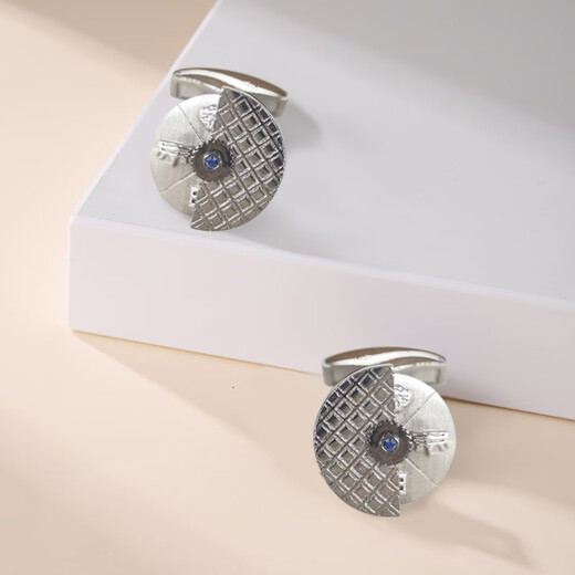 TATEOSSIAN【元旦礼物】【限定】蓝宝石王权旋转币袖扣男法式袖钉 【限定100对】王权币(现货）