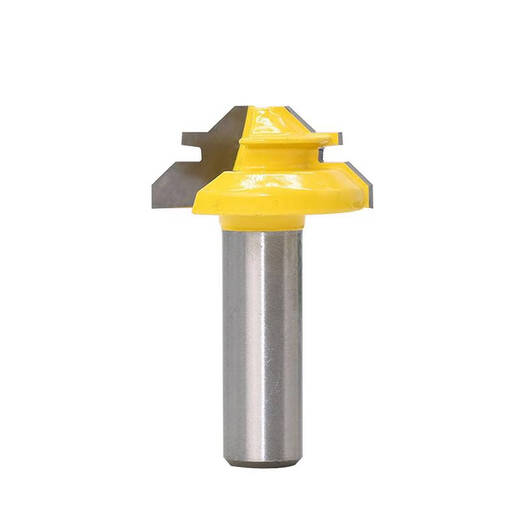 
Woodworking 45-degree mortise cutting machine milling cutter engraving machine alloy knife right angle piecing knife tenon joint tool 12138 recommended to process wood board thickness 95mm127mm engraving