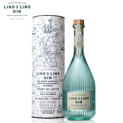 林德莱姆（LIND & LIME）手工金酒杜松子酒LIND LIME英国原瓶进口洋酒琴酒 700mL 1瓶