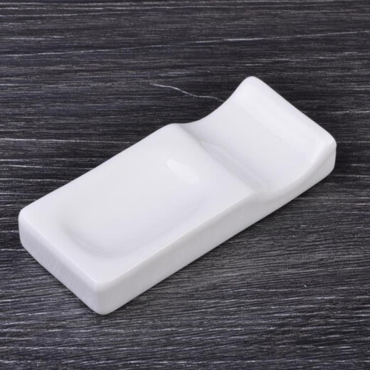 Chopstick Rest Chopstick Rest Creative Chopstick Rest Pure White Ceramic Chopstick Rest Hotel Tableware Dual-purpose Spoon Rest Chopstick Rest Chopstick Rest Spoon Rest No. 5 Chopstick Rest