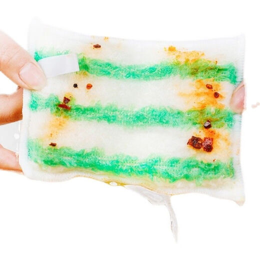 宜洁百洁布双面竹纤维抹布洗碗厨房清洁油污刷锅海绵刷洗块不掉毛 5袋(共15片)Y-9274
