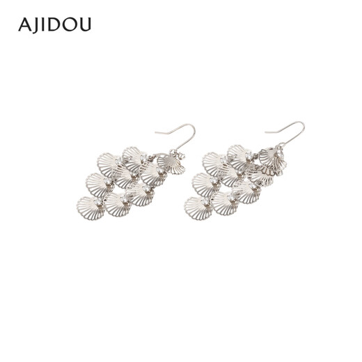 AJIDOU Ajidou earrings women's fashion holiday feng shui diamond offline counter same style geometric earrings earrings birthday gift to girlfriend