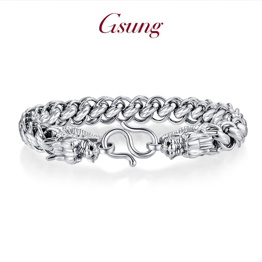 GsunG platinum men's bracelet PT950 faucet bracelet platinum men's bracelet Thai chain is shiny and needs to be customized. Customization of about 80 grams is priced by the gram.