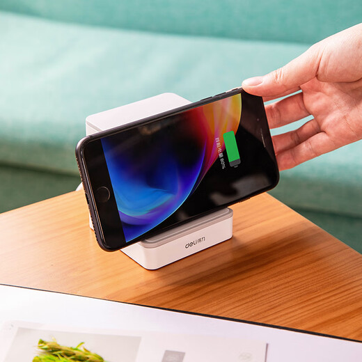 Deli 33670 wireless socket with USB wireless charging 15 watt power socket multi-function power strip 1.5m full length Deli wireless charging socket