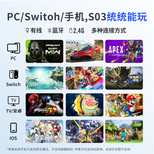 Lenovo (lenovo) S03 Elite Game Controller Wireless Bluetooth Xbox Hall Trigger Switch2/Computer PC/Mobile Phone/Steam Dual Shadow Wonderland Ming Mo Yuan Xu Zhi Yu Hei