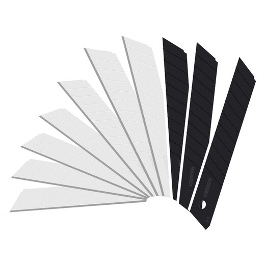 
XMSJ Art Blade Wallpaper Wallpaper Paper Cutting Paper Industry Thickened Large 18 Small 9 Stainless Steel Art Knife HS3882 Upgrade Model 100 Pieces
