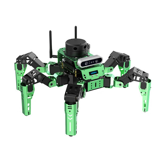 
Fantasy ROS robot JetHexa six-legged bionic spider deep visual recognition voice interaction SLAM radar mapping navigation JETSON NANO programming robot flagship version/G4 radar Jetson Nano (4G)
