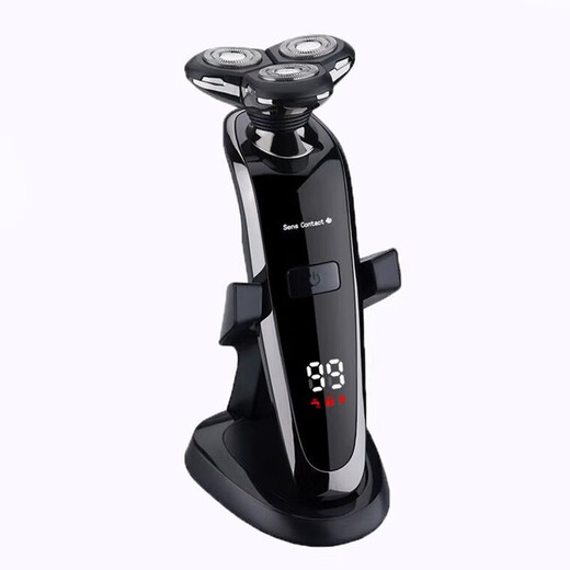 PNLRUPIS2025 new high-power smart electric shaver full-body washing three-cut head multi-function men's rechargeable shaver Valentine's Day gift for Father's Day gift for boyfriend Intelligent full-body washing multi-function shaver gift box Digital display standard + hair clipper + spare knife head