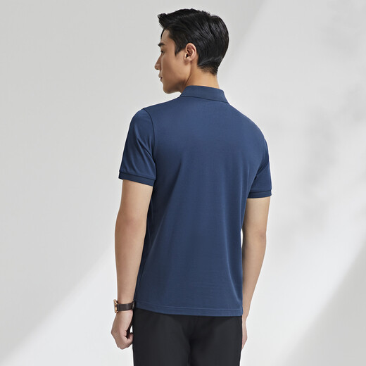 YOUNGOR POLO shirt men's POLO shirt solid color polo shirt light business blue green 2XL