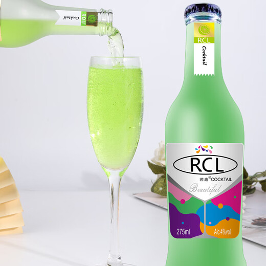 Cóctel Ruoqu 24 botellas * 275 ml Vino con sabor a fruta dulce y ligeramente intoxicada Internet Internet Celebrity Wine Caja entera Burbu