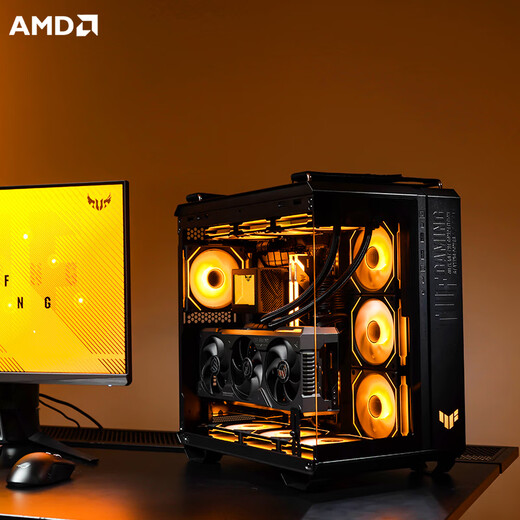 ASUS RTX5080/5090/5070Ti graphics card host Ryzen 7 9800X3D assembled computer host ASUS rog family bucket game DIY desktop assembled computer host Ryzen 7 9800X3D + ASUS RTX5080丨five single host