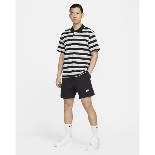 
Nike (NIKE) [Jinlang Sports] Men's Fashionable and versatile Retro Striped Lapel T-shirt FN3897-010 FN3897-010 L