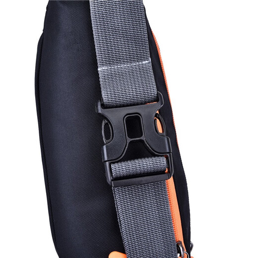 Tuzun (kingtrip) middle-aged and elderly sports chest bag for dad and father, lightweight waist bag, waterproof, strong and wear-resistant, work site, mobile phone, black