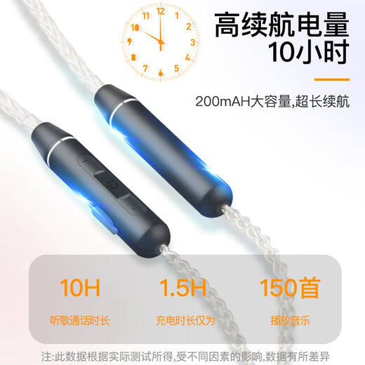 ACroLink convient aux écouteurs Bluetooth 5.0 Ligne de mise à niveau SE846 Sennheiser Wireless Headphones avec commande de fil microphone, Triangle de fer à longue durée de vie QDC Uranus / Neptune / Chameleon / Gemini