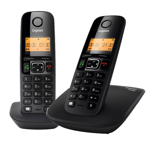 Gigaset Gigaset original SIEMENSA730 cordless phone mother machine clear hands-free A530 system A730 gentleman black one to two