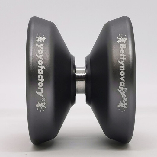 yoyofactoryBETTYNOVA悠悠球_YYF 1A死睡眠溜溜球竞技铝合金YOYO球_顶指技 枪灰色黑盖