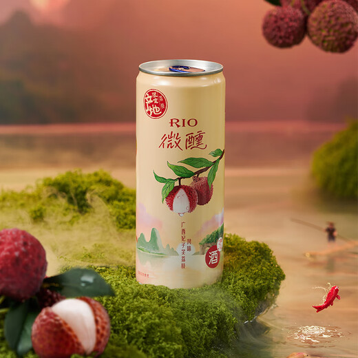 Ruio (RIO) Cócteles pre-mezclados de vino extraño, series de bajo alcohol, 330 ml de con sabor a un solo *8 latas, 330 ml *8 latas, sabor a bacterias de ácido lácteo único