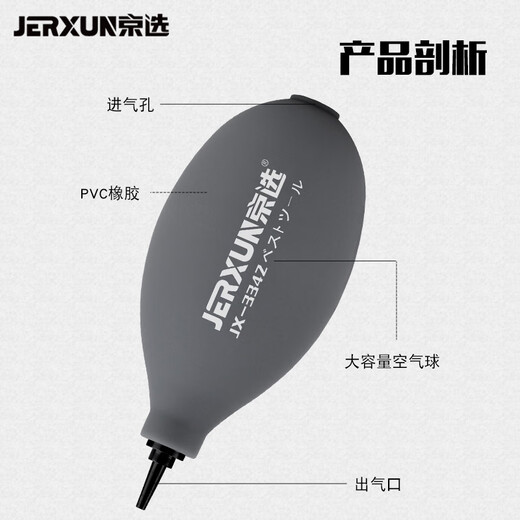 JERXUN air blowing camera SLR lens dust blowing ball skin blowing computer keyboard cleaning tool dust removal one-way blowing ball