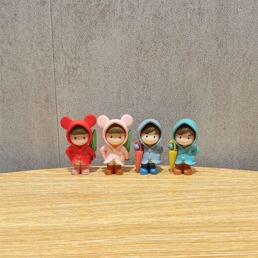 
Gelun Cute cartoon desktop character small ornaments creative office healing mini couple micro landscape decoration one-doll kitten combination