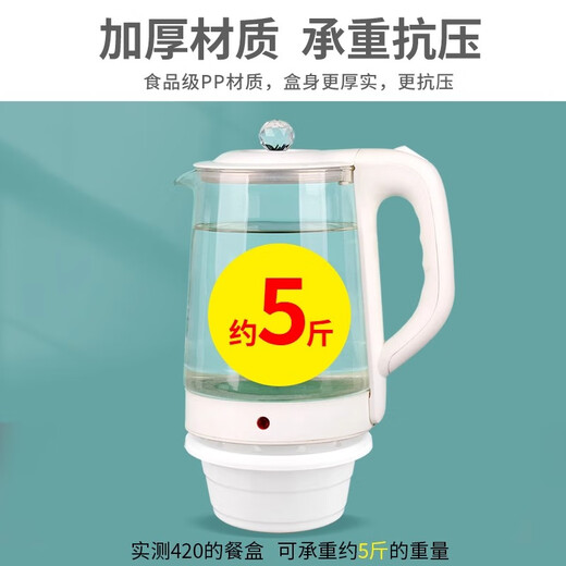 奇典打包盒一次性锁扣餐盒加厚圆形带盖外卖饭盒整箱批发高档圆碗 728白底+透盖 160套整箱