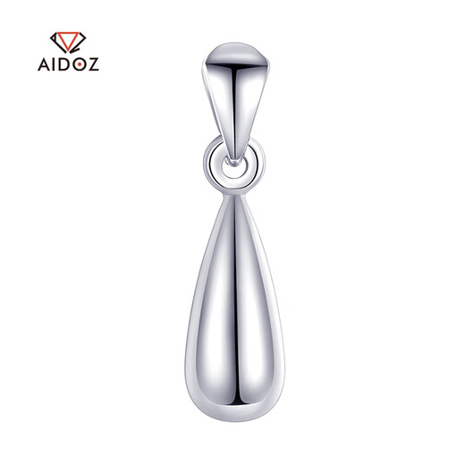 Aido Diamond Platinum Water Drop Pendant Women's Fashion pt950 Platinum Small Fresh Necklace Gift for Girlfriend Water Drop Pendant 1.1-1.3g + Delivery Silver Chain