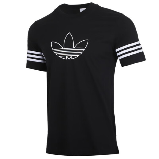 Adidas Clover T-Shirt Herrensport und ungezwungene Kurzschlärm-Top T-Shirt FM3897 FM3897 XS