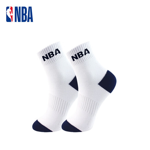 NBA袜子男士夏季薄款休闲运动袜男舒适亲肤无骨精梳棉中筒商务袜6双
