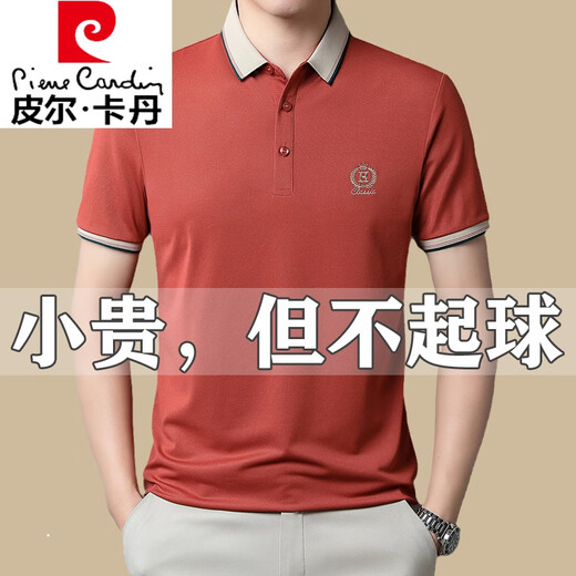 皮尔卡丹高档纯棉Polo保罗衫男士夏季新款冰丝半袖翻领上衣休闲短袖t恤男 HH3882-白色 170/L【建议120-140斤】