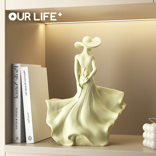 Ole's Light Luxurious Spring Breeze Phantom Character Art Ornament High-end Sculpture Living Room Study Entrance Wine Cabinet Home Accessories HT Phantom Goddess Ornament (Gift Box) Beijing Warehouse Quick Delivery