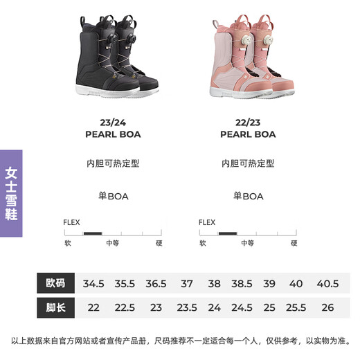 Salomon 42 new ski SALOMON men's, women's and children's veneer steel buckle ski shoes official flagship 2223 men's gray FACTION BOA 40.5 _260