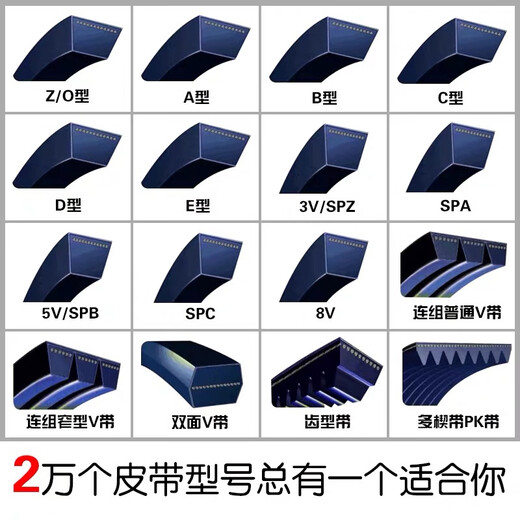 V-belt fan belt SPA1200 1207 1232 1235 1250 1257 Japan Samsung SPA1207 LW