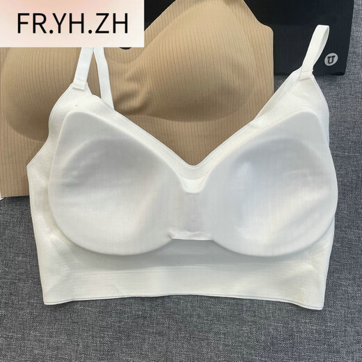 FR.YH.ZH Fengzhixin 862 fixed one-cup underwear, small chest push-up, beautiful back tube top, yoga sports sling, chest wrap, wheat skin, one size fits all, 90-120 Jin Jin is equal to 0.5 kg