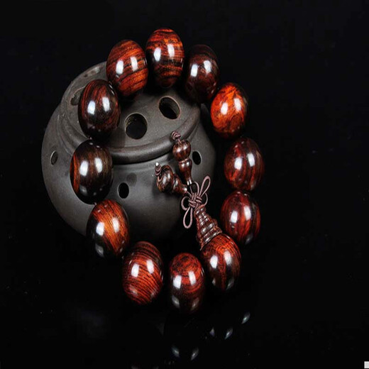 Big Red Rosewood Armband Holz Männer Geschenk rotes Holz Buddhistische Perlen kultureller Rosenkranz Sn3894 2.0*12 Stück Zambia Blutsandelholzarmband