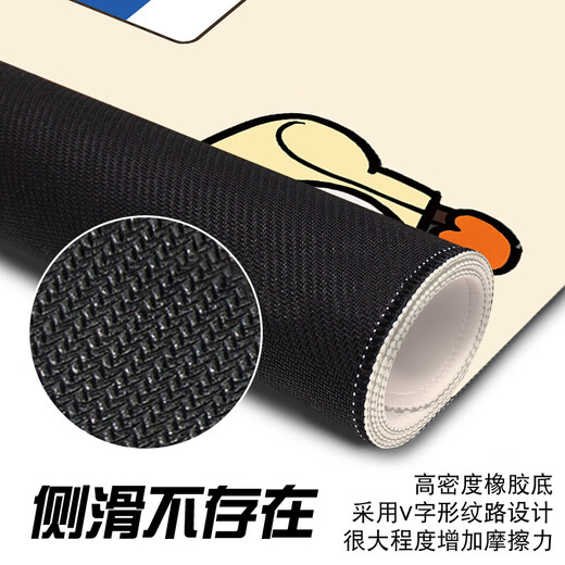 趣味极个性文字鼠标垫超大女生可爱卡通大号宿舍办公室电脑键盘垫书桌垫百搭高颜值加厚好看锁边可定制 12376 公主请发财 600毫米*300毫米*3毫米
