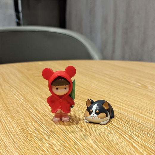 
Gelun Cute cartoon desktop character small ornaments creative office healing mini couple micro landscape decoration one-doll kitten combination