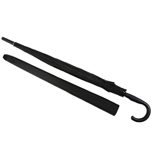 Paradise increased sun protection umbrella straight pole ten bone reinforcement vinyl 193E upgraded version black