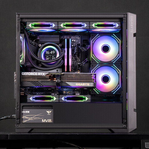 Gigabyte i5 13490F/14600KF/RTX40 series DDR5 e-sports network game live broadcast design water-cooled 14-core home desktop assembly computer host Black Myth Wukong i5 13490F丨optional independent graphics card