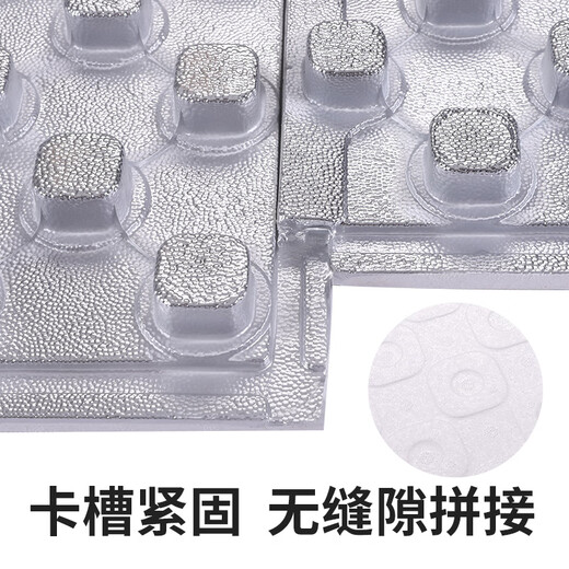 Paijuke customized dry-type backfill-free floor heating module insulation board floor heating pipe module mushroom board floor heating household full set of 20 tubes aluminum foil general density mushroom board