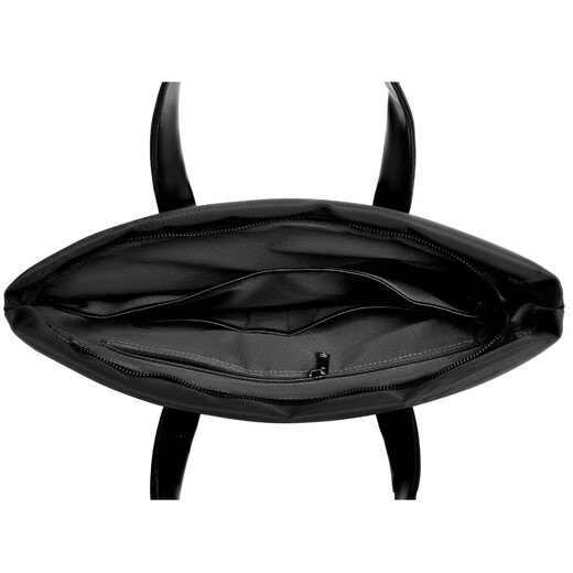 Kangaroo briefcase men's business laptop bag large capacity business trip office handbag waterproof men's bag black 14 inches