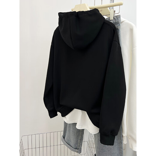 Su Luolin (Suluolin) 2024 Automne Nouveau sweat à capuche H12186 Grey blanc