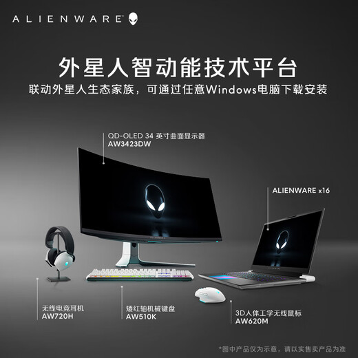 Alienware AW620M Wireless Gaming Mouse Dual-mode wired high-end professional gaming macro mouse RGB lighting effect 26000 native DPI Magnetic rebound Ergonomic design