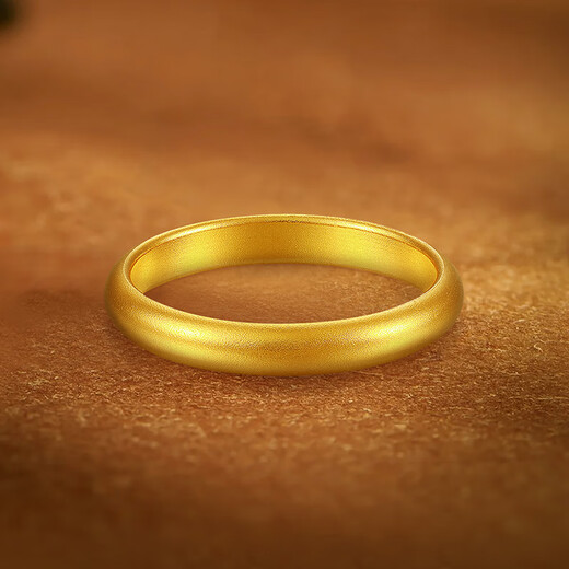 Mengjinyuan Gold Ring Ancient Method Pure Gold Loach Back Ring Couple Ring Men and Women Same Style Ring No. 10 - Approximately 4.08g (face width 0.3cm)