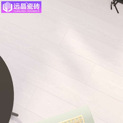 Yuanjing Black Wood Grain Brick Salle de bain en céramique Français rétro salon chambre à coucher carreaux de sol nanyang cuisine Guangdong M15910Z 150x800 mm